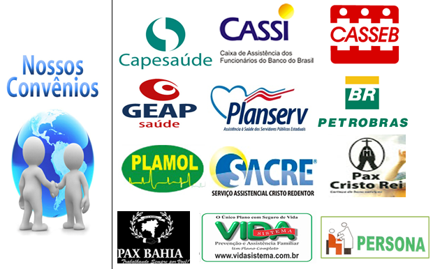 O Exame Laboratório, além do serviço particular, atende também planos de descontos e os seguintes convênios: